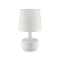 Farah 17"H Matte Black Table Lamp
