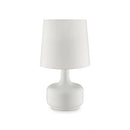 Farah 17"H Matte Black Table Lamp