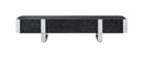 Leknes TV Stand Black (Gold/Silver Frame)