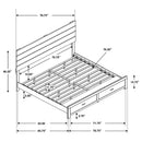 Brantford Panel Platform Storage Bed
