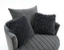 Hoople Channel Tufted Swivel Chair