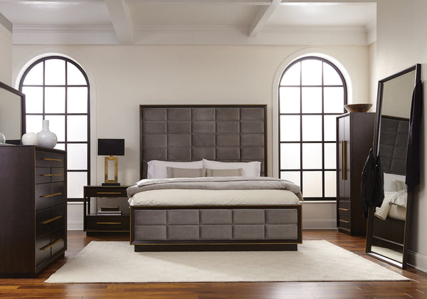 Durango Panel Bedroom Set Grey and Smoked Peppercorn image