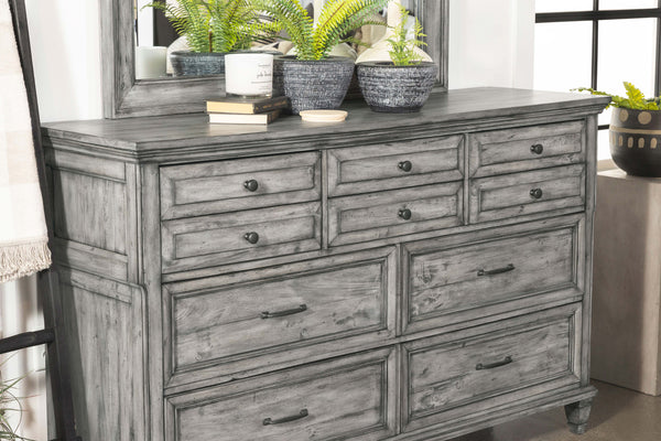 Avenue 8-drawer Rectangular Dresser Grey image
