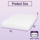 Nasturtium 8" Bamboo Charcoal Infused Memory Foam