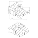 Portland Convertible Sleeper Sofa Bed