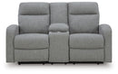 Gauntlet Reclining Loveseat with Console