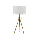 Zaya Brushed Steel/Stained Gold Table Lamp