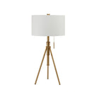 Zaya Brushed Steel/Stained Gold Table Lamp