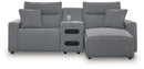 Modmax II Power Reclining Sectional with Chaise and Audio Console