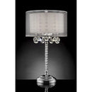Lila 30"H Table Lamp, Hanging Crystal