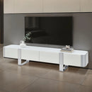 Larvik TV Stand White (Gold/Silver Frame)