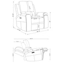 Brickston Triple Power Reclining Sofa Set