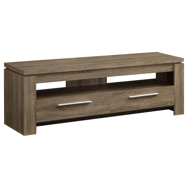 Elkton 2-drawer TV Console Weathered Brown image