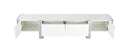 Larvik TV Stand White (Gold/Silver Frame)