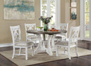 Auletta Transitional Round Dining Table
