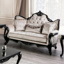 Acapulco White & Espresso Loveseat