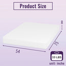 Nasturtium 8" Bamboo Charcoal Infused Memory Foam