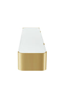 Larvik TV Stand White (Gold/Silver Frame)