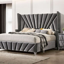 CARISSA King Bed Black/Gray