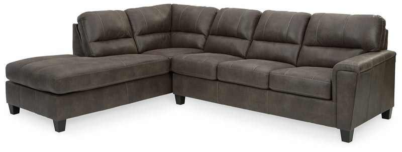 Navi 2-Piece Sectional with Chaise - Plush Home Furniture (CA) 