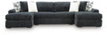Midnight-Madness Sectional with Chaise