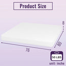 Nasturtium 8" Bamboo Charcoal Infused Memory Foam