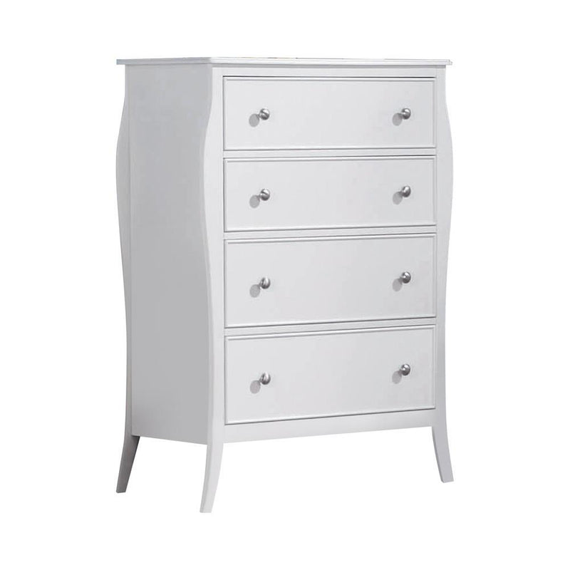 Dominique 4-drawer Chest Cream White - Plush Home Furniture (CA) 