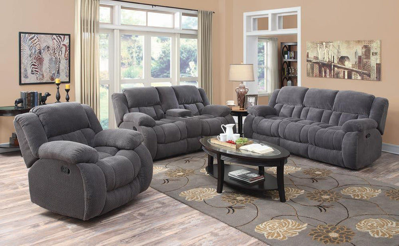 Weissman Pillow Top Arm Motion Sofa Charcoal - Plush Home Furniture (CA) 
