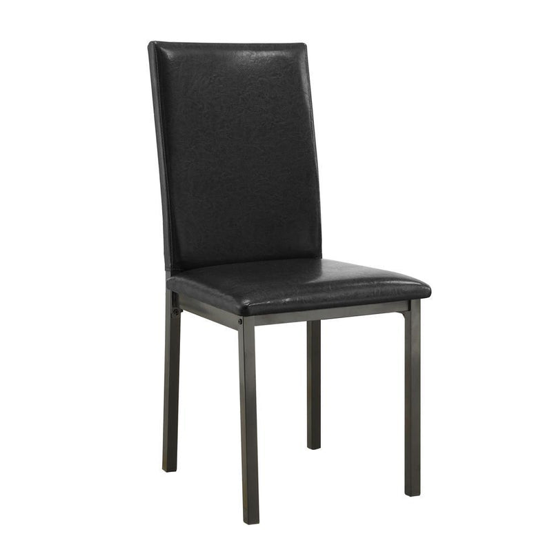 Garza Upholstered Dining Chairs Black (Set of 2) - Plush Home Furniture (CA) 