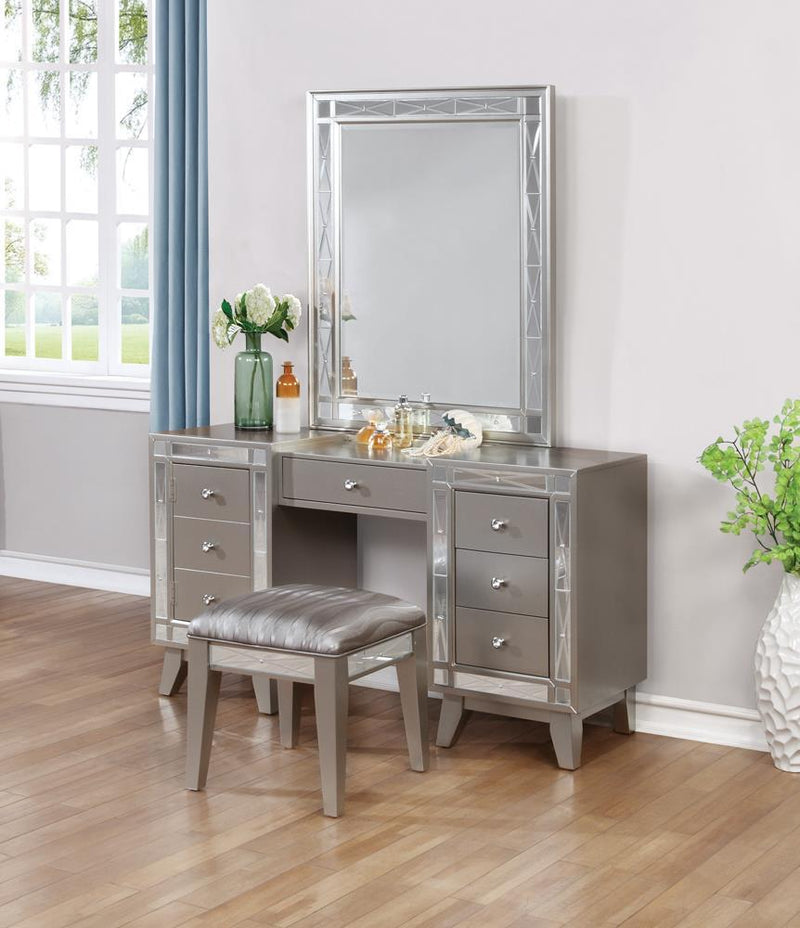 Leighton Vanity Mirror Metallic Mercury - Plush Home Furniture (CA) 