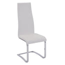 Montclair High Back Dining Chairs Black and Chrome (Set of 4)