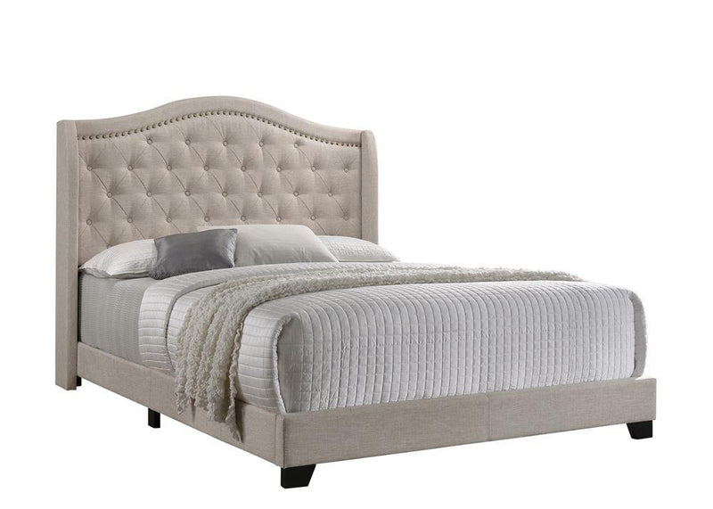 Sonoma Camel Back Full Bed Beige - Plush Home Furniture (CA) 