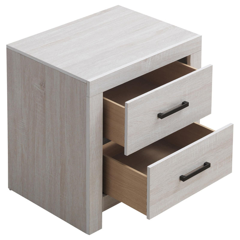Brantford 2-drawer Nightstand Coastal White - Plush Home Furniture (CA) 