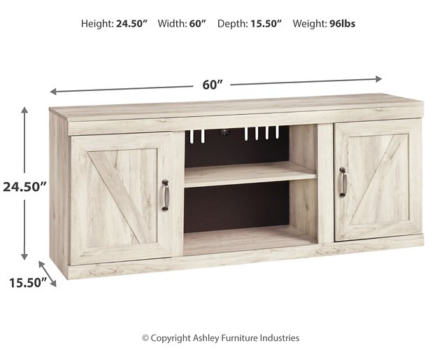Bellaby TV Stand with Electric Fireplace - Plush Home Furniture (CA) 