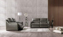 ALTAMURA Power Loveseat, Gray & Beige