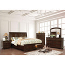 Castor Bed Black, Chrome, & White
