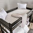 Arlette Twin/Twin Bunk Bed Brown, Black, Gray, & White