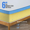 Artemisia 6" Full, Queen, & Twin Memory Foam Mattress