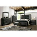 Demetria Metallic Gray Mirror