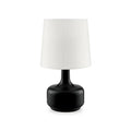 Farah 17"H Matte Black Table Lamp