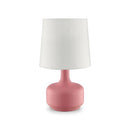 Farah 17"H Matte Black Table Lamp
