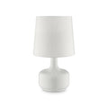 Farah 17"H Matte Black Table Lamp