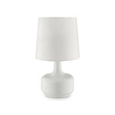 Farah 17"H Matte Black Table Lamp
