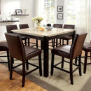 GLADSTONE II Dark Walnut/Ivory Counter Ht. Table