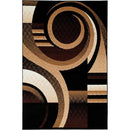 Blitar Brown Black, Brown Cream, & Gray 5' X 7' Area Rug