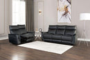 Bienne Loveseat Manual Recliner White & Black