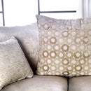 Benigno Love Seat Silver & Gray