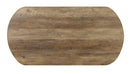 OLBIA 3 Pc. Coffee Table Set (1C+2E), Rustic Oak/Sand Black