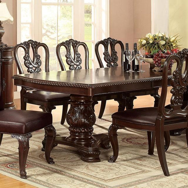 Bellagio Brown Cherry Dining Table w/ 2 Leaves image