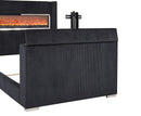 Sumter Bed Black & Grey